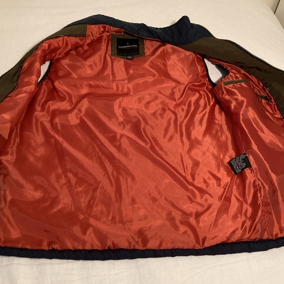 London Fog men quilted navy vest S - Picture 9 of 14
